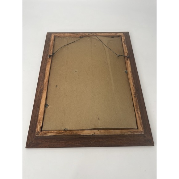 Beautiful Vintage Jesus Framed Picture 13x17 inches Wooden Frame K - Picture 7 of 8